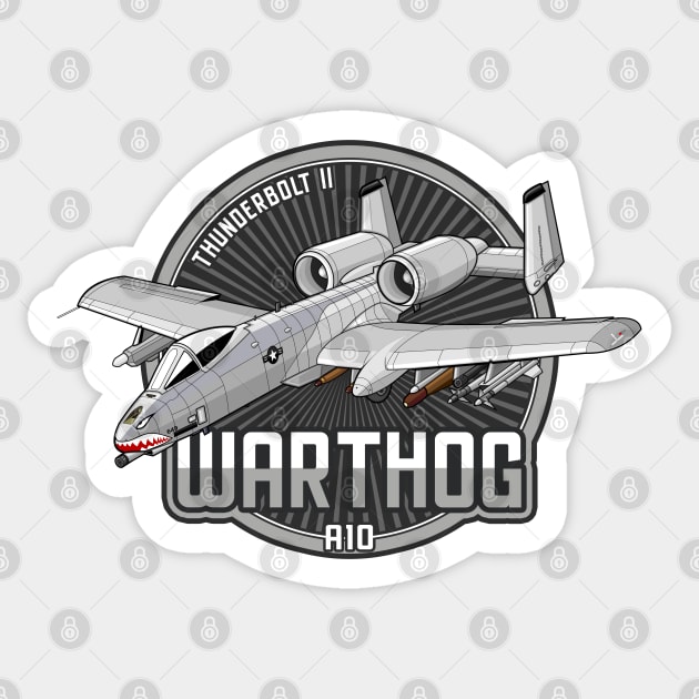 A-10 Warthog Sticker by Mandra